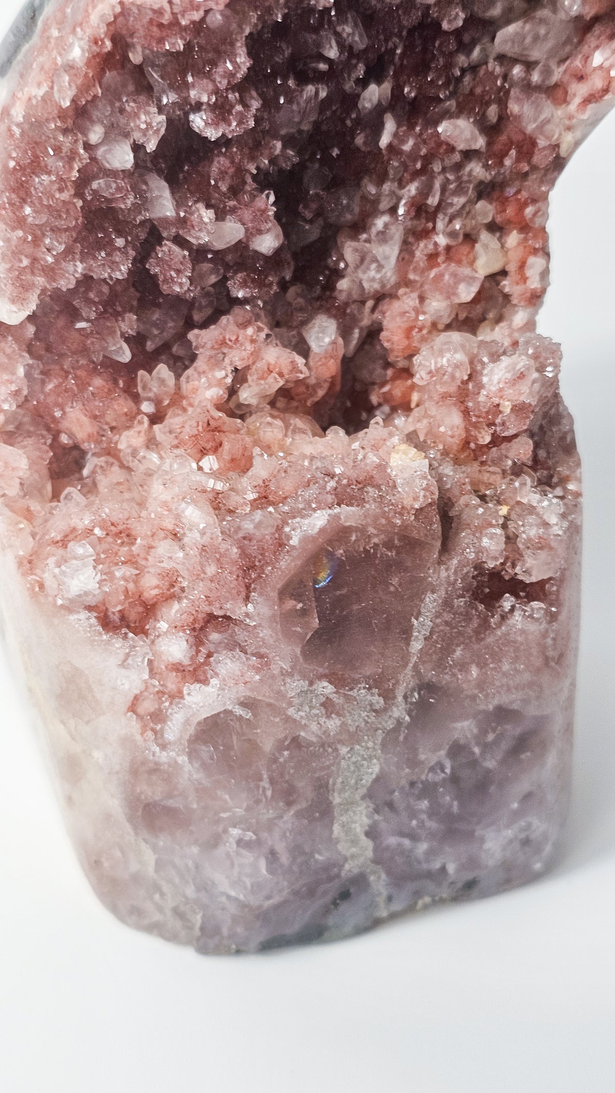 Brazilian Pink Amethyst Druzy Freeform – Large