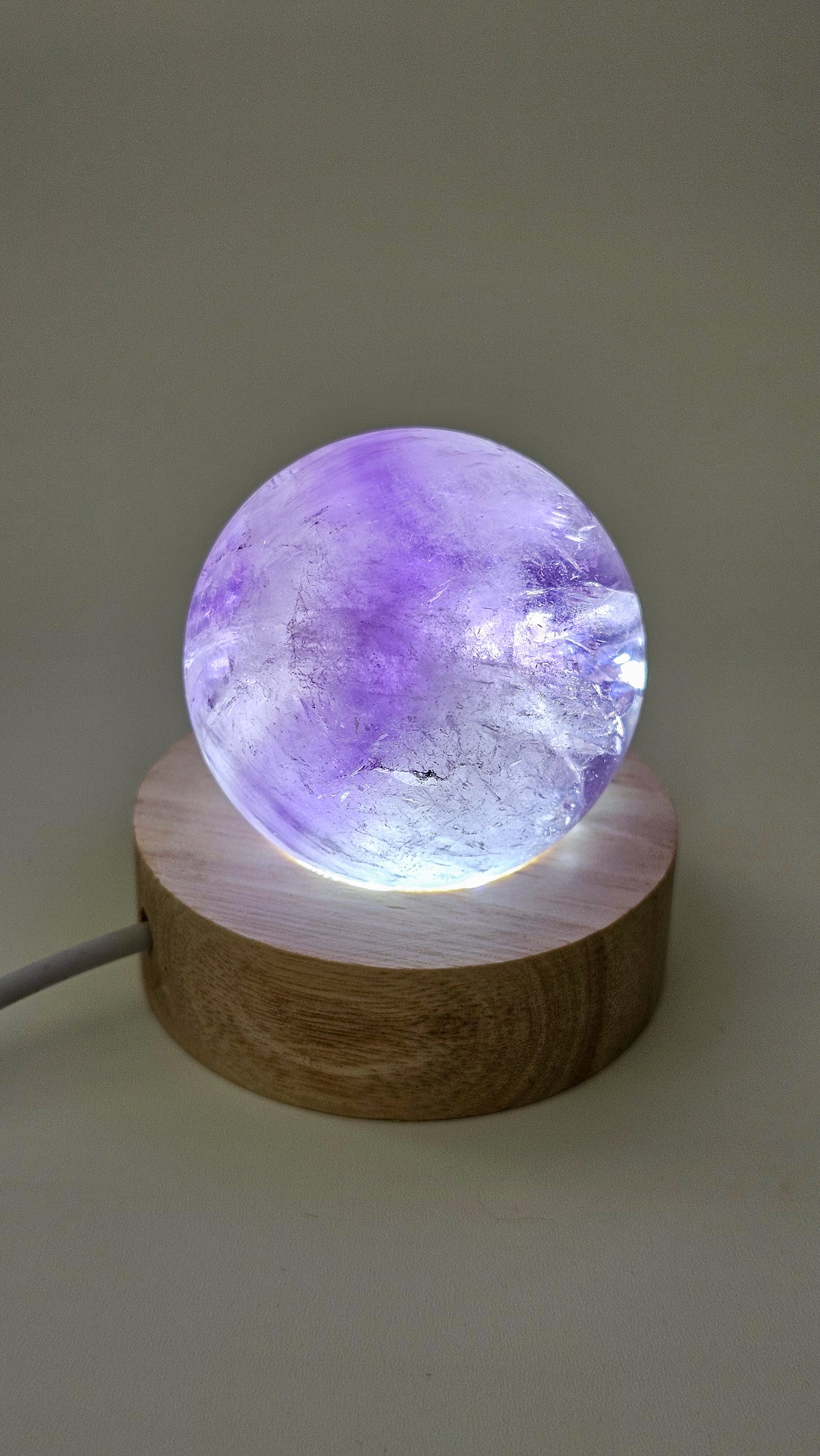 Brazilian Phantom Amethyst Sphere – Medium/Small
