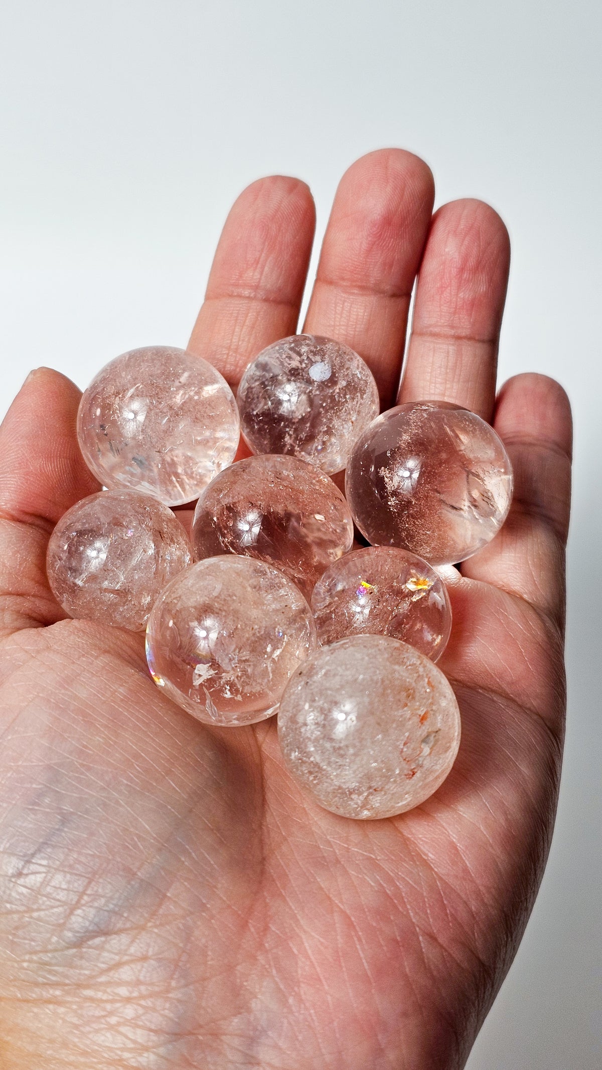 Pink Himalayan Quartz Mini Spheres
