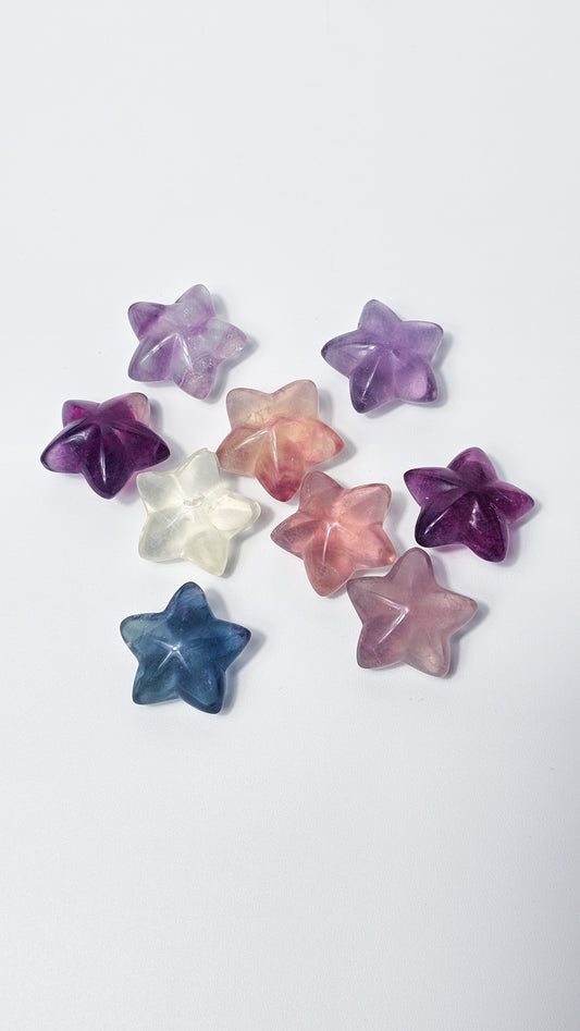 Mini Fluorite Star Carving