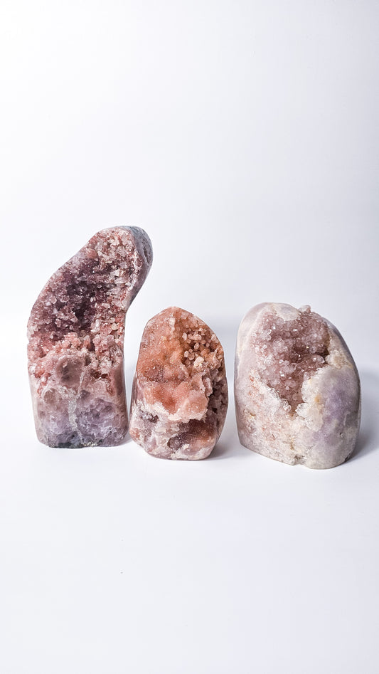 Brazilian Pink Amethyst Druzy Freeform – Large