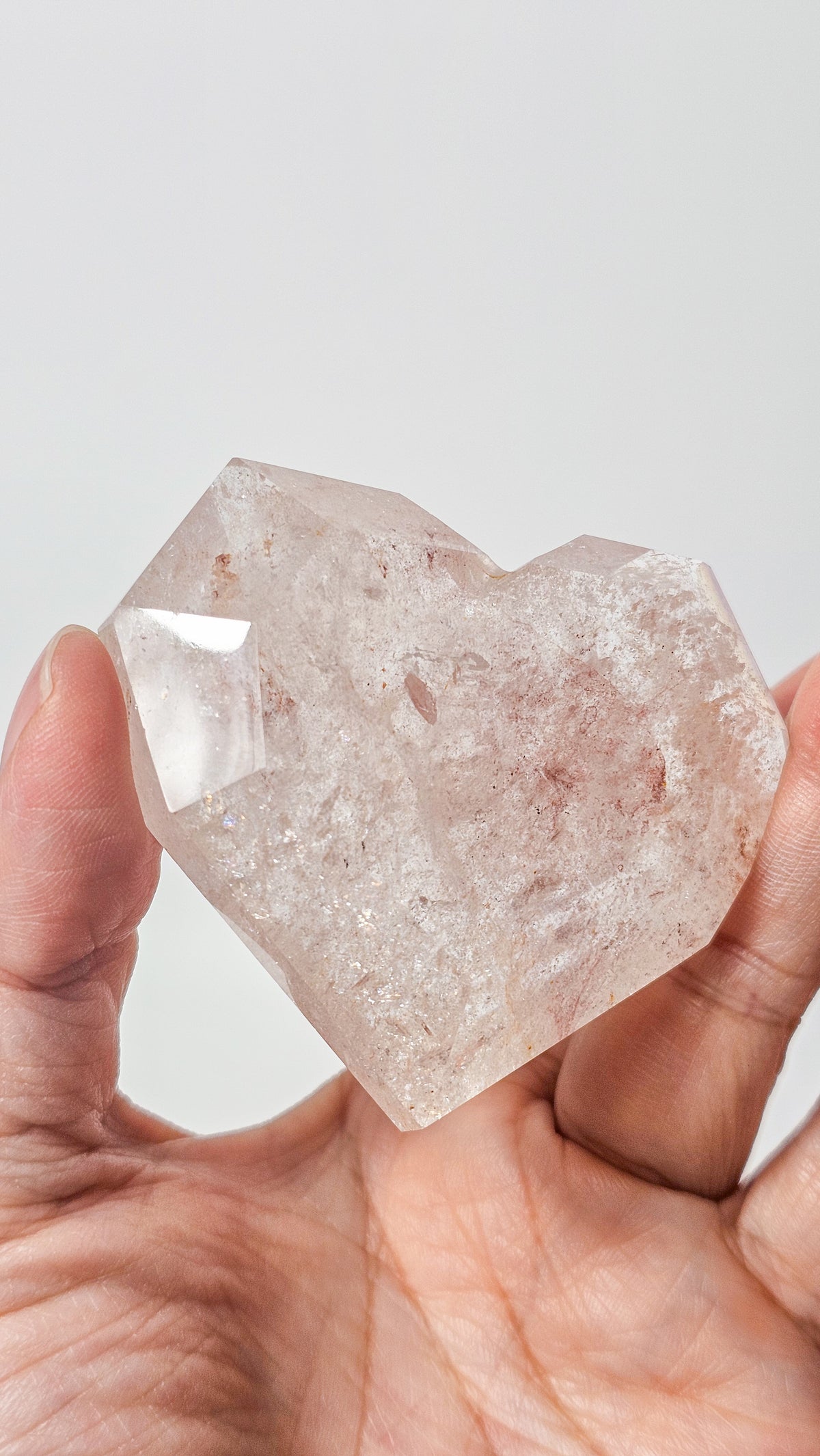 Pink Himalayan Quartz Heart