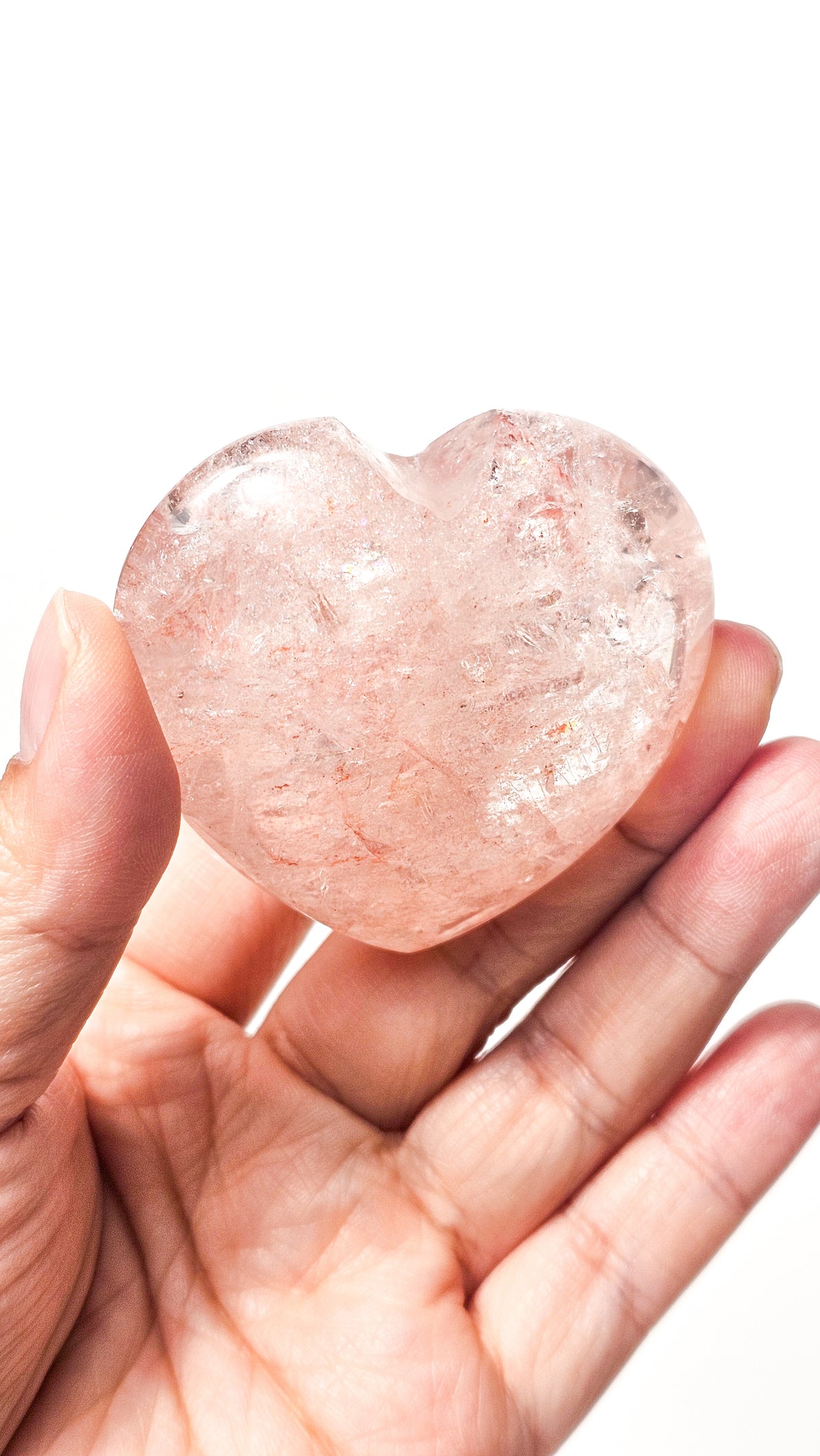 Pink Himalayan Quartz Heart