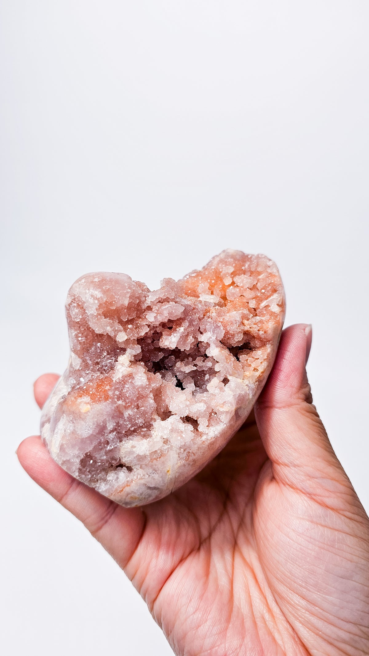 Brazilian Pink Amethyst Druzy Freeform – Large