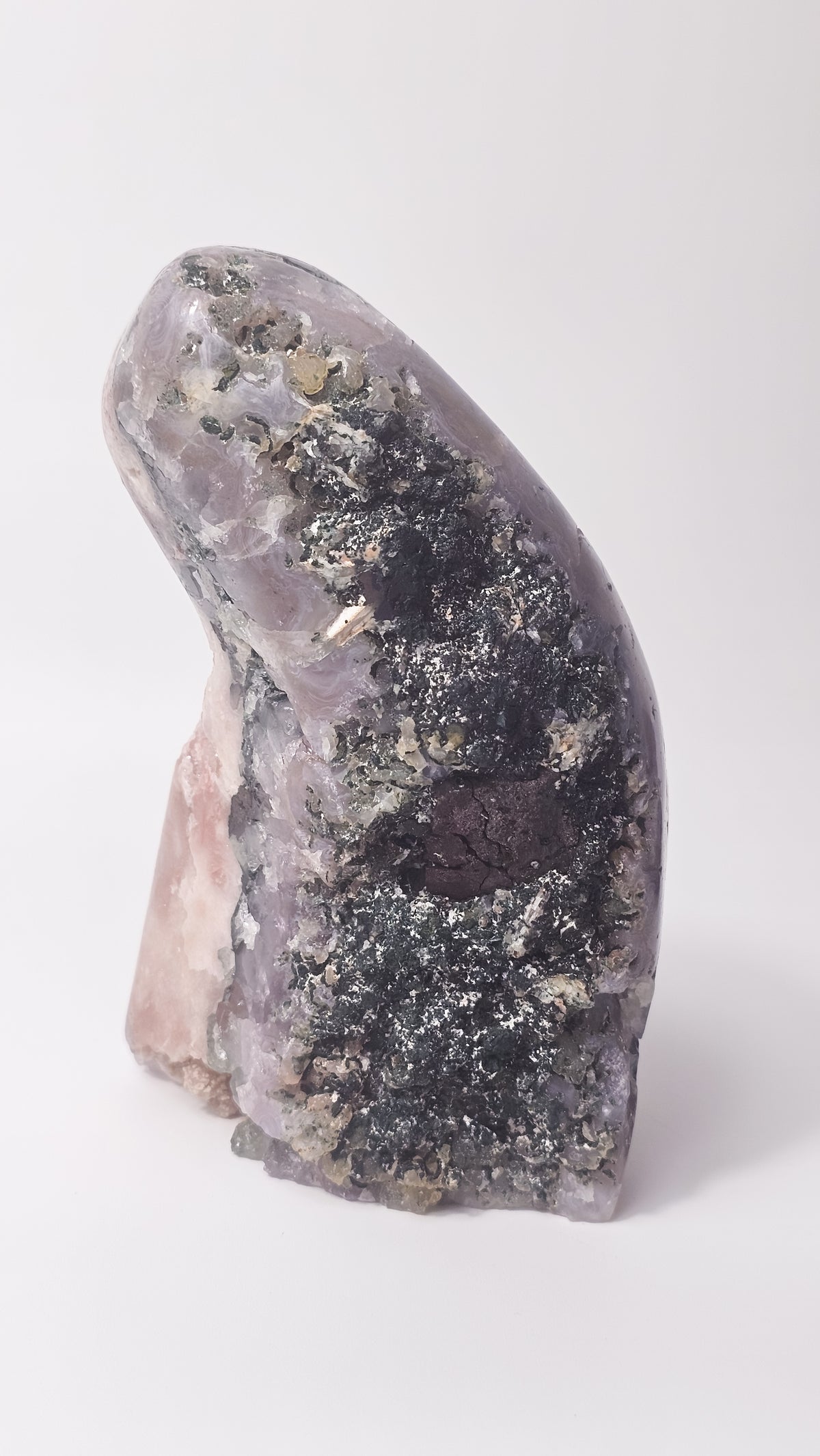 Brazilian Pink Amethyst Druzy Freeform – Large