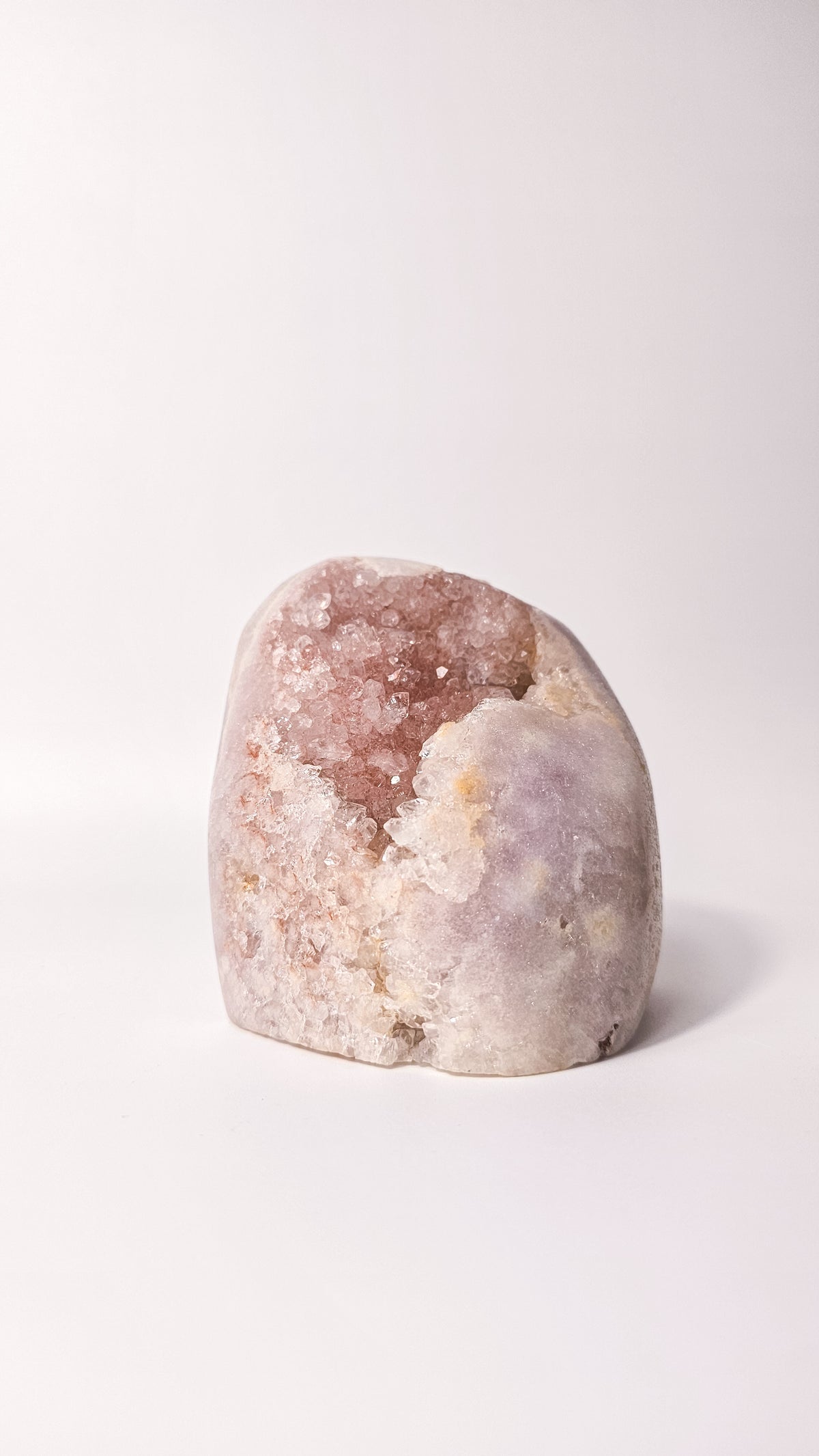 Brazilian Pink Amethyst Druzy Freeform – Large