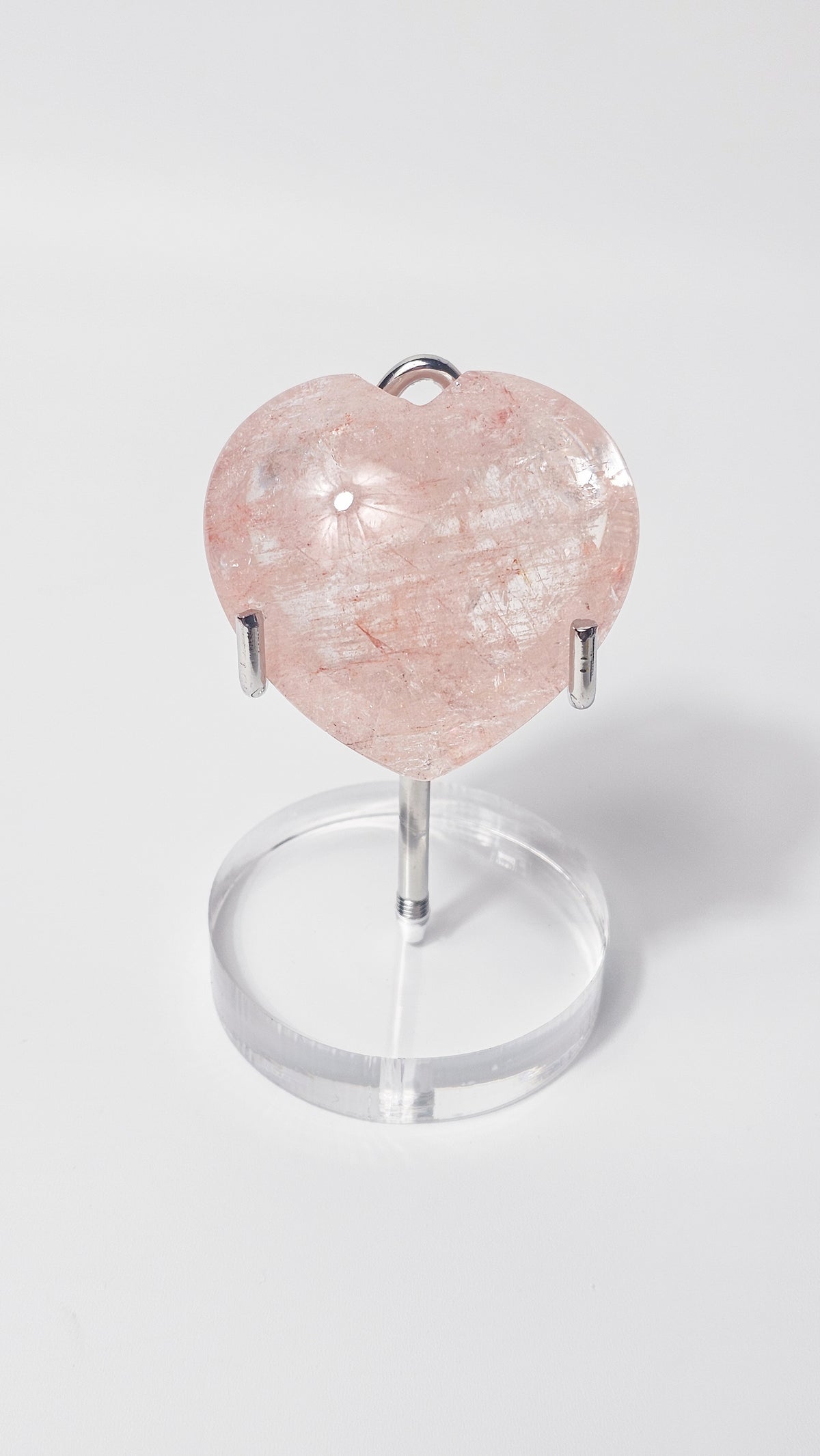 Pink Himalayan Quartz Heart