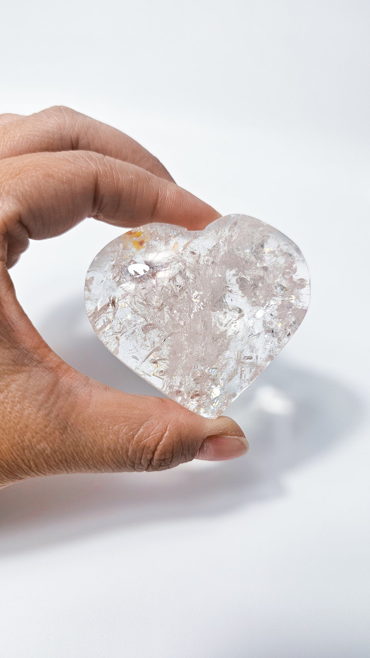 Pink Himalayan Quartz Heart