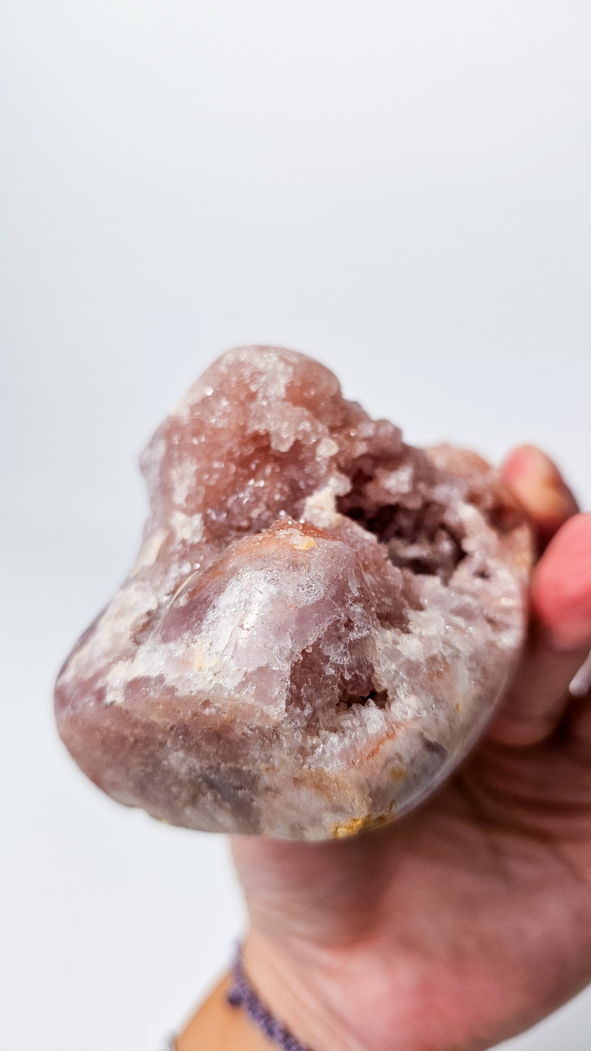 Brazilian Pink Amethyst Druzy Freeform – Large