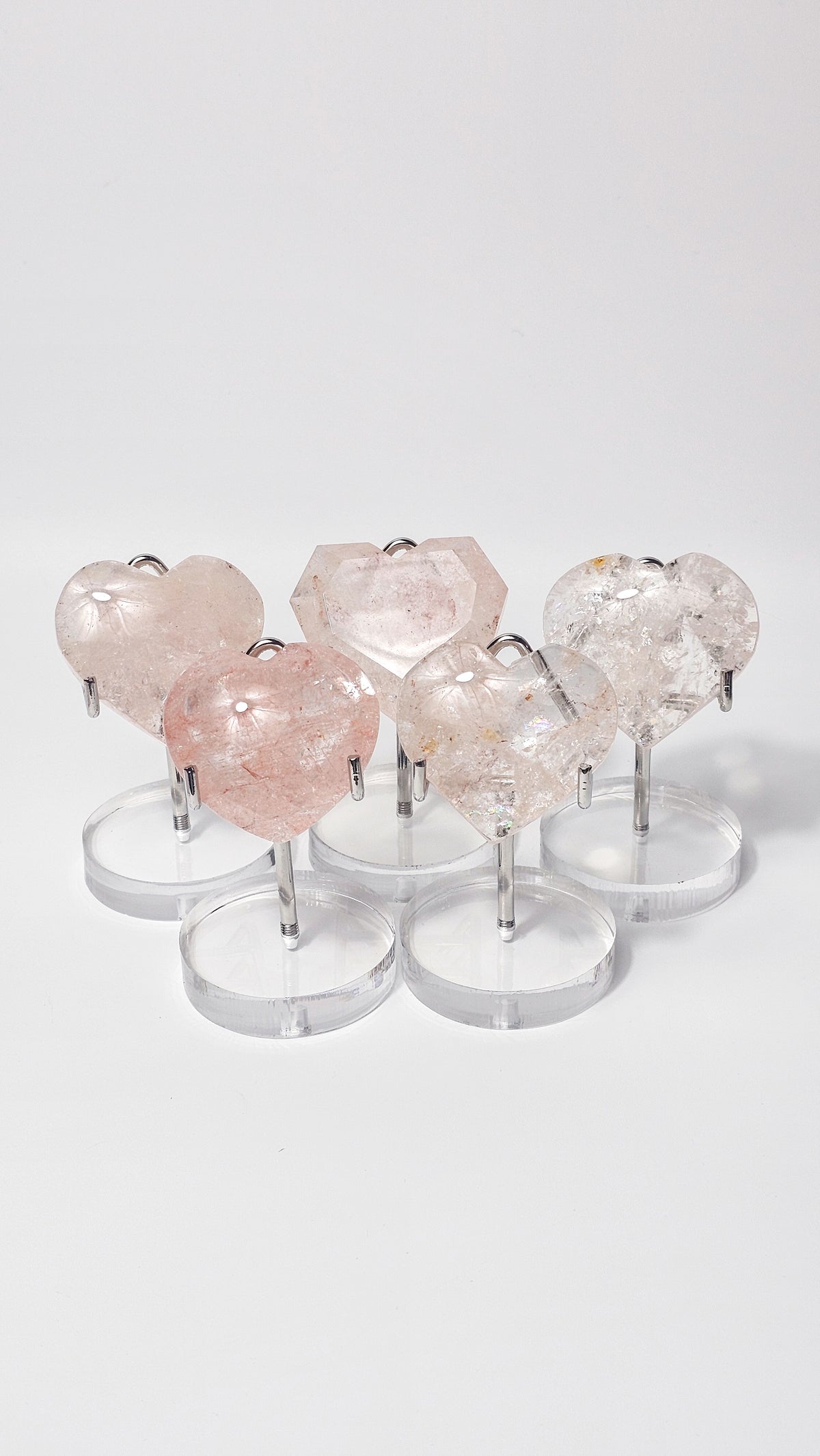 Pink Himalayan Quartz Heart