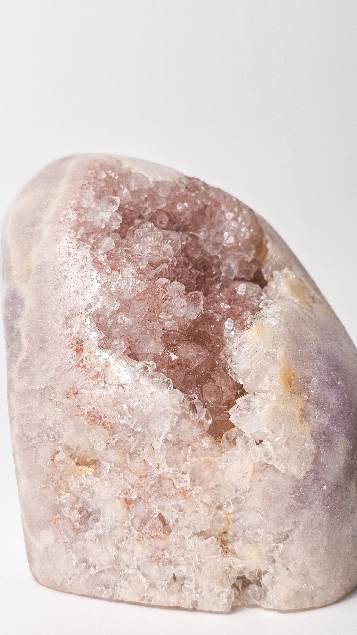 Brazilian Pink Amethyst Druzy Freeform – Large