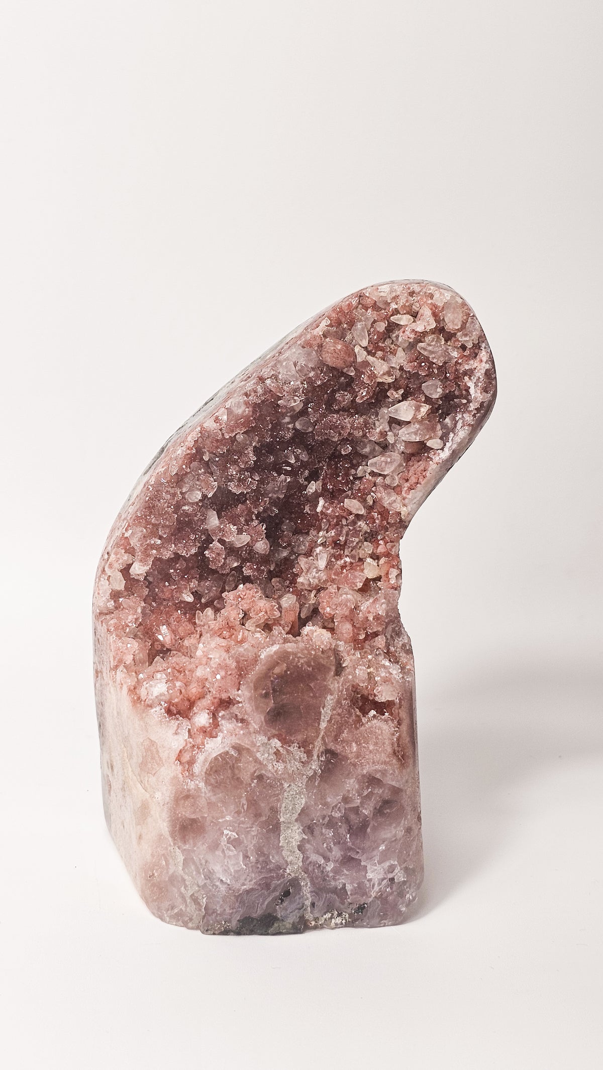 Brazilian Pink Amethyst Druzy Freeform – Large