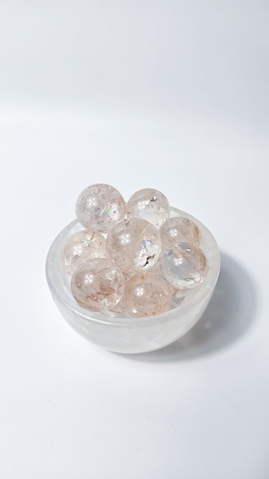 Pink Himalayan Quartz Mini Spheres
