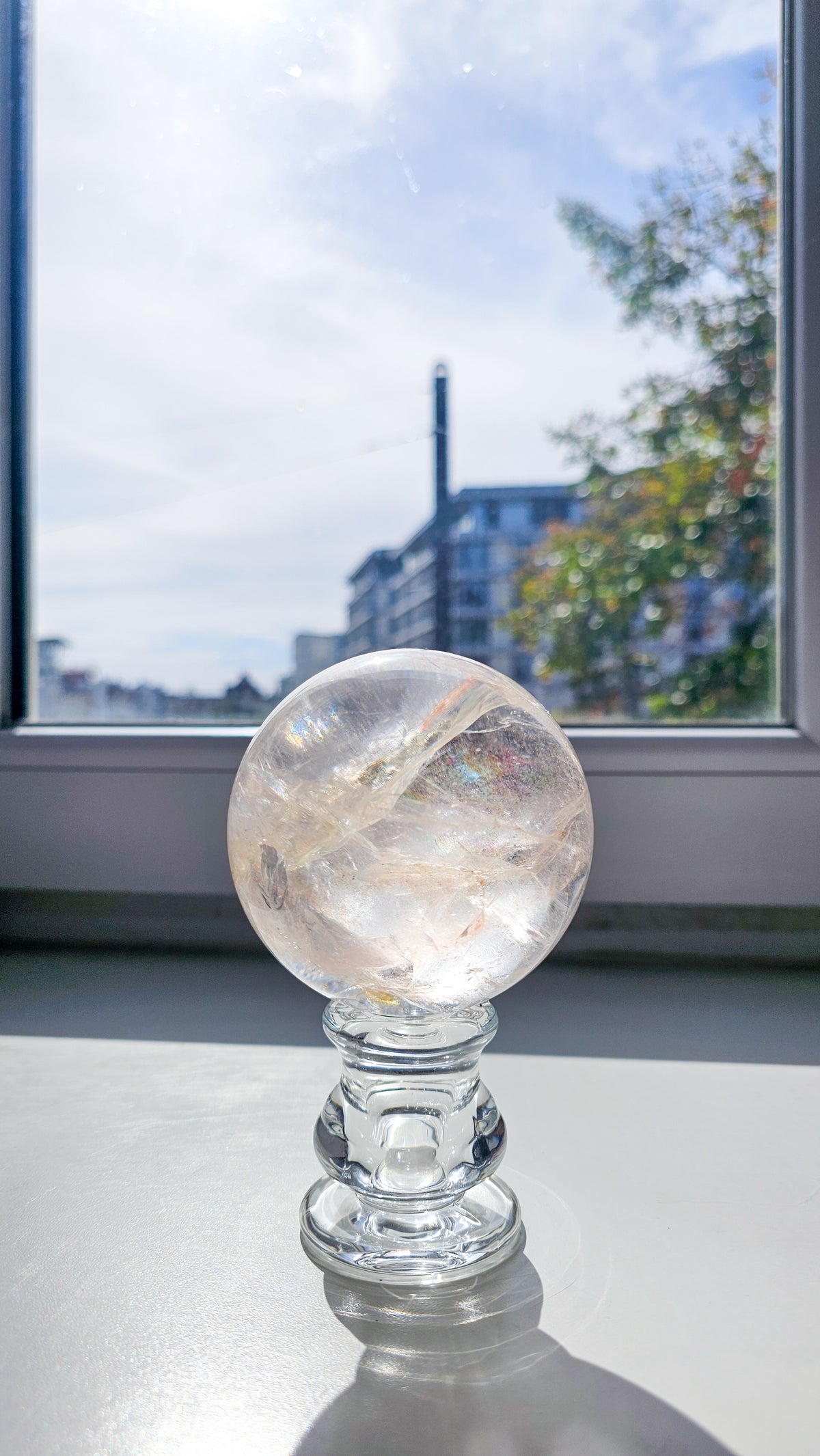 Pink Himalayan Quartz Sphere - Large